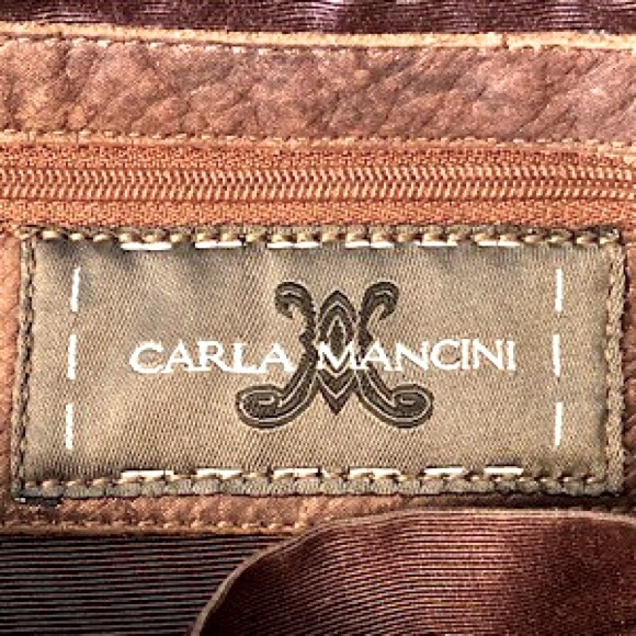 “NEW” Carla Mancini Bronze Shimmer Fold-over Bag - Picture 5 of 13